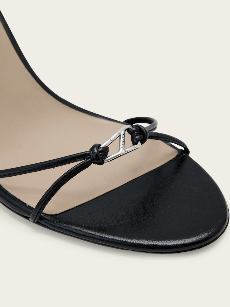 AllSaints Black Ali Sandals - Image 6 of 6