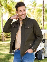 Cotton Traders Green Cotton Cargo Jacket - Image 3 of 4