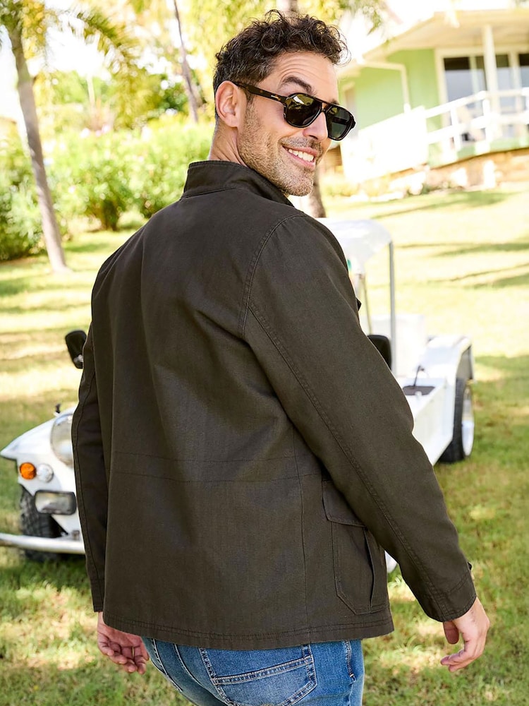 Cotton Traders Green Cotton Cargo Jacket - Image 4 of 4