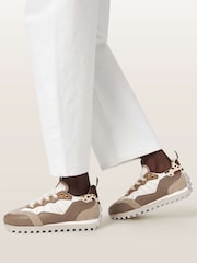 AllSaints White Nevis Sneakers - Image 1 of 7
