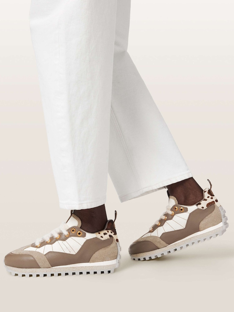 AllSaints White Nevis Sneakers - Image 1 of 7 AllSaints White Nevis Sneakers - Image 1 of 7