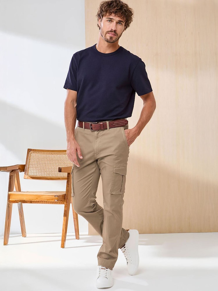 Cotton Traders Brown Signature Stretch Cargo Trousers - Image 1 of 4