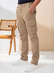 Cotton Traders Brown Signature Stretch Cargo Trousers - Image 2 of 4