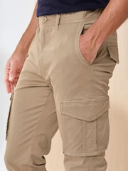 Cotton Traders Brown Signature Stretch Cargo Trousers - Image 4 of 4