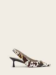 AllSaints Brown Hera Slingback Shoes - Image 2 of 6