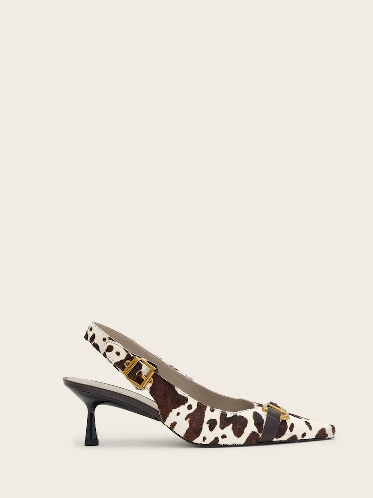 AllSaints Brown Hera Slingback Shoes - Image 2 of 6