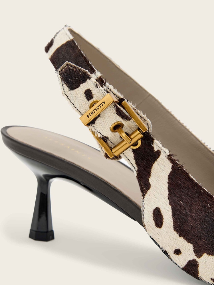 AllSaints Brown Hera Slingback Shoes - Image 6 of 6