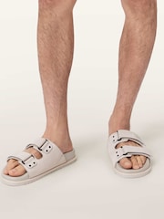 AllSaints White Vex Sandals - Image 1 of 6