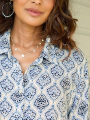Cotton Traders White Short Sleeve Printed Shirt - Image 3 of 4