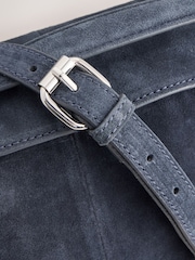כחול כהה - Suede Charm Hand Held Bag - תמונה 7 מתוך 9