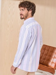 Cotton Traders Blue / Pink Signature Long Sleeve Oxford Shirt - Image 4 of 4