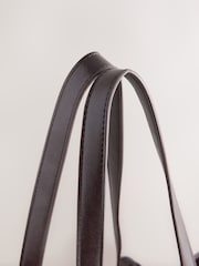 Burgunderrot - Large Pinched Shoulder Bag - Bild 4 von 5