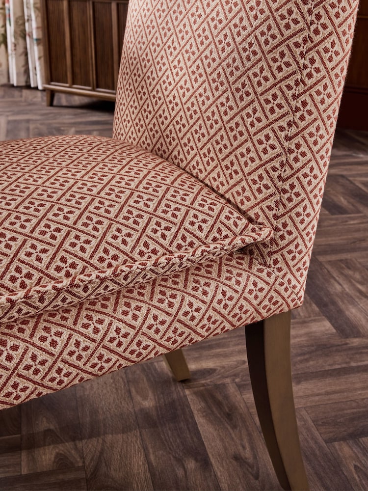 Laura Ashley Set of 2 Rust Red Mr Jones Nordan Dining Chairs - Image 2 of 7 Laura Ashley Set of 2 Rust Red Mr Jones Nordan Dining Chairs - Image 2 of 7