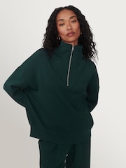 Varley Green Half Zip Hawley Sweatshirt - Image 6 of 8