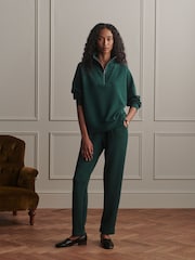 Varley Green Half Zip Hawley Sweatshirt - Image 7 of 8
