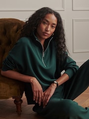 Varley Green Half Zip Hawley Sweatshirt - Image 8 of 8