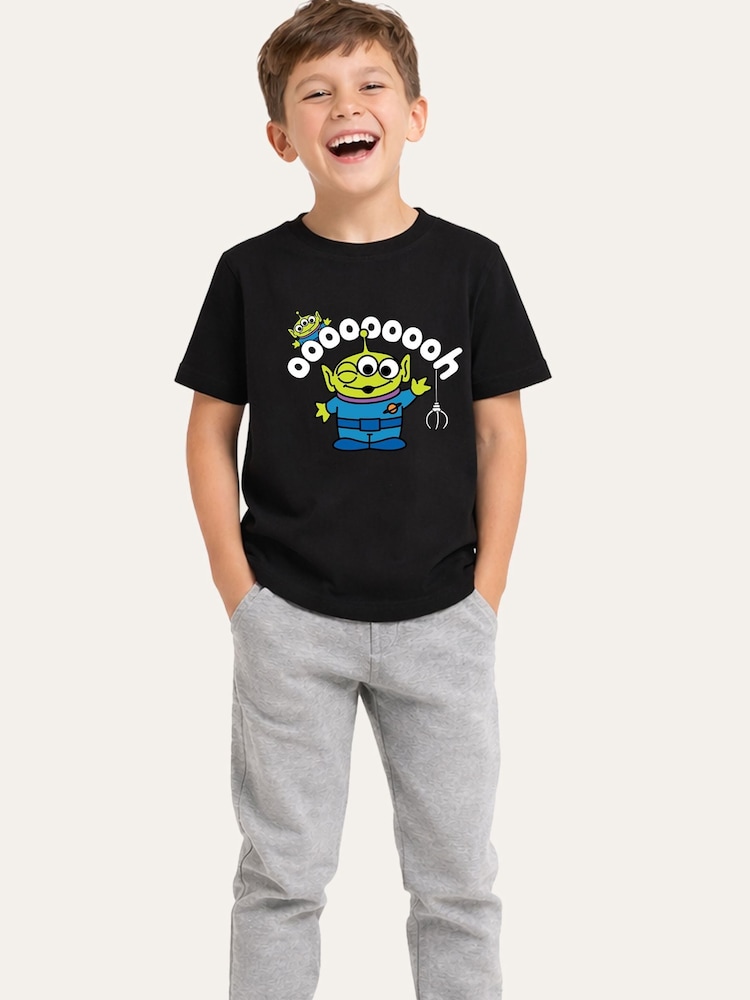 Brand Threads Black Toy Story Graphic Alien T-Shirt - Image 1 of 5