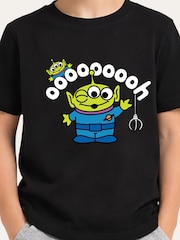 Brand Threads Black Toy Story Graphic Alien T-Shirt - Image 3 of 5