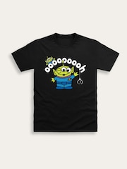 Brand Threads Black Toy Story Graphic Alien T-Shirt - Image 4 of 5