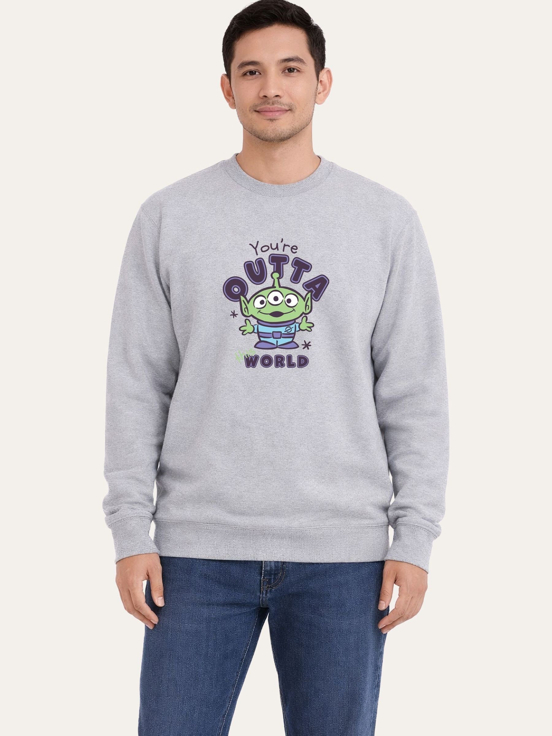 Buy Brand Threads Grey Toy Story Graphic Alien Sweatshirt from