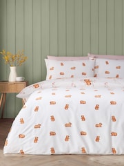 Catherine Lansfield Happy Capybara Reversible Duvet Cover and Pillowcase Set - Imagen 3 de 5