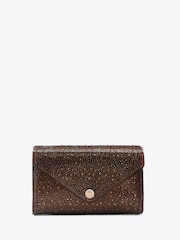 Carvela Dark Brown Positano  Vinyl Clutch Bag - Image 1 of 4