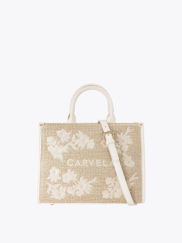 Carvela White Sorrento Midi Tote Bag - Image 1 of 4 Carvela White Sorrento Midi Tote Bag - Image 1 of 4