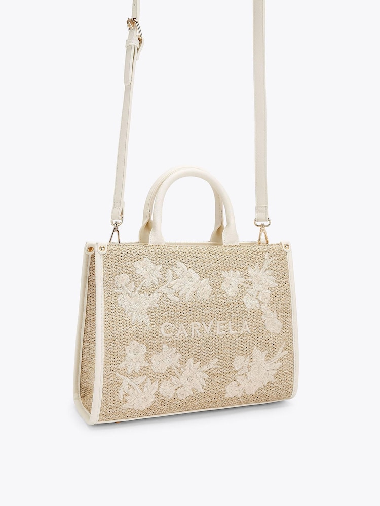 Carvela White Sorrento Midi Tote Bag - Image 2 of 4 Carvela White Sorrento Midi Tote Bag - Image 2 of 4