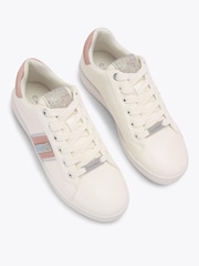 Carvela White/Pink Rapid Trainers - Image 2 of 5