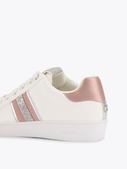 Carvela White/Pink Rapid Trainers - Image 4 of 5
