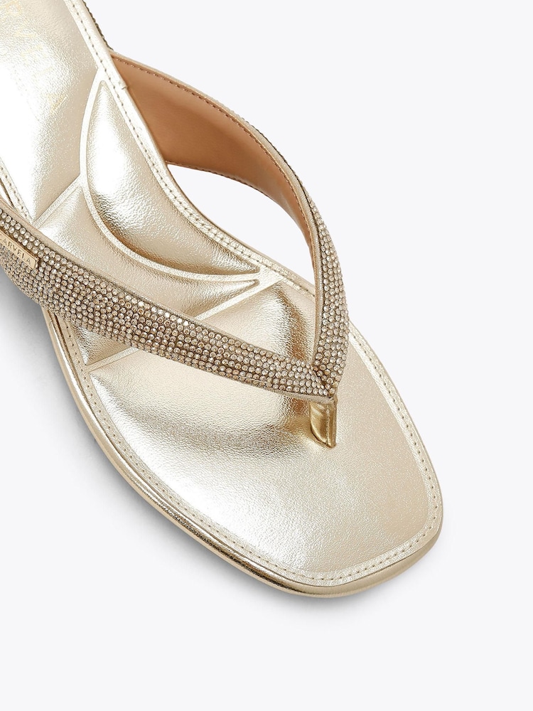 Carvela Gold Portici Sandals - Image 4 of 4 Carvela Gold Portici Sandals - Image 4 of 4