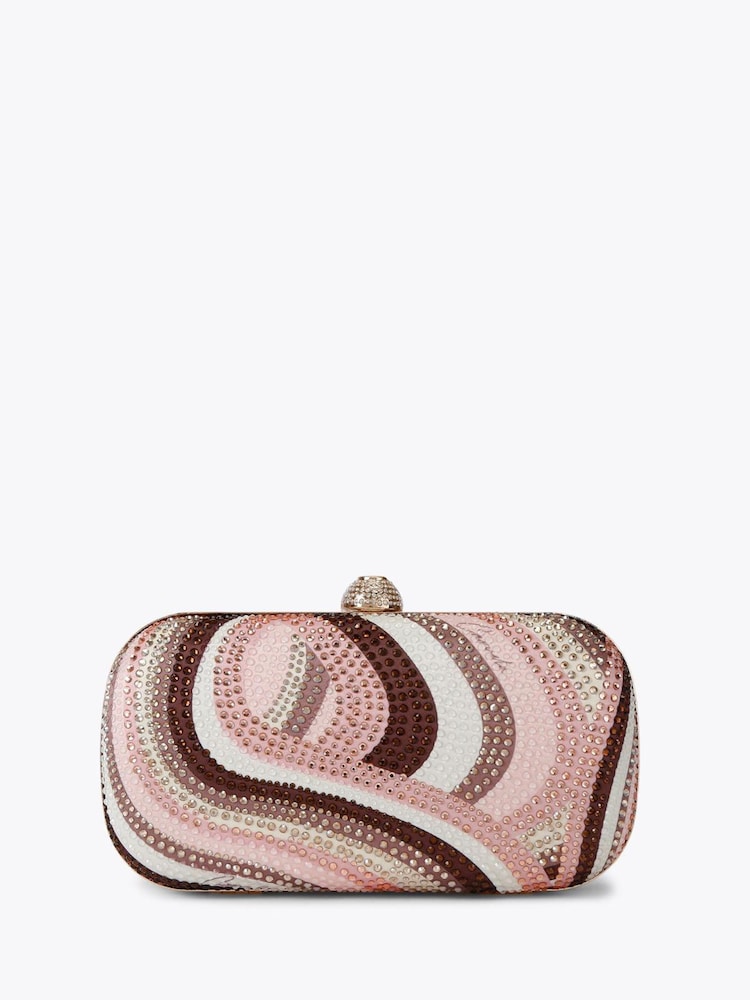 Carvela Pink Cecilia Hard Clutch Bag - Image 1 of 4