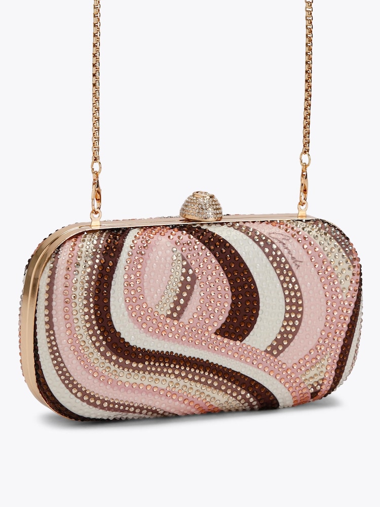 Carvela Pink Cecilia Hard Clutch Bag - Image 2 of 4