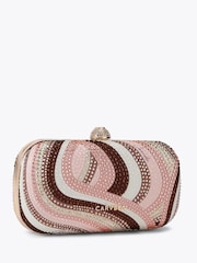 Carvela Pink Cecilia Hard Clutch Bag - Image 3 of 4