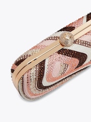 Carvela Pink Cecilia Hard Clutch Bag - Image 4 of 4