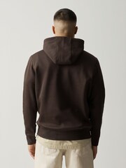 Brown Regular Fit Cotton Rich Hoodie - Image 3 of 8
