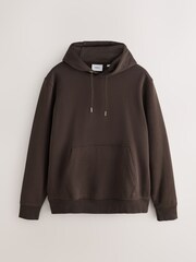 Brown Regular Fit Cotton Rich Hoodie - Image 6 of 8