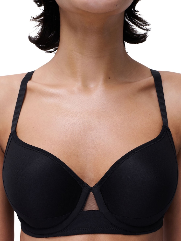 Chantelle Black Halo Memory Foam Underwired T-Shirt Bra - Image 3 of 3