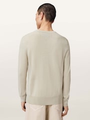 AllSaints Grey Mode Merino Crewneck Jumpers - Image 3 of 7