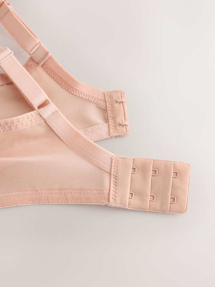 Almonde Nude DD+ Non Padded Full Cup Bras 2 Pack with Side Support - Image 9 of 9 Almonde Nude DD+ Non Padded Full Cup Bras 2 Pack with Side Support - Image 9 of 9
