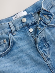 self. Mid Blue Barrel Jeans - Image 7 of 8