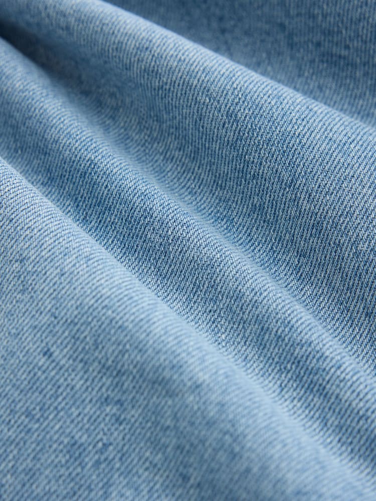 self. Mid Blue Barrel Jeans - Image 8 of 8