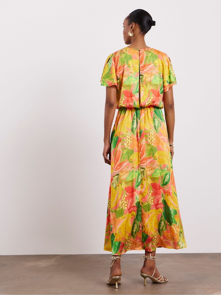 Joanna Hope Red Split Sleeve Dress - Image 2 of 4