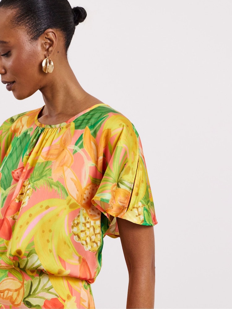 Joanna Hope Red Split Sleeve Dress - Image 4 of 4