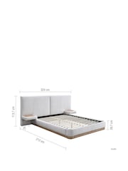 Birlea White Como Bed - Image 4 of 9