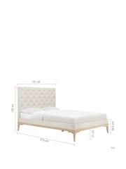 Willis & Gambier Cream Toulon Bed - Image 5 of 7