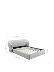 Birlea Grey Milan Bed - Image 3 of 9