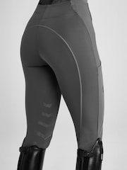 Aztec Diamond Grey Knee Grip Core Leggings - Image 5 of 6