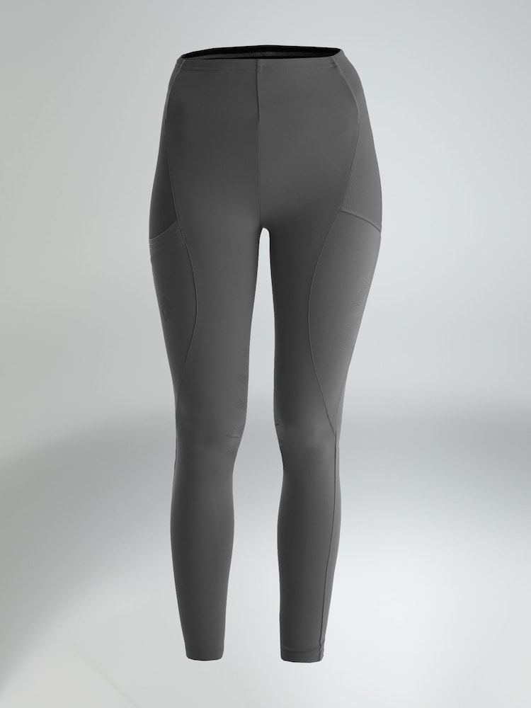 Aztec Diamond Grey Knee Grip Core Leggings - Image 6 of 6