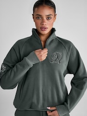 Aztec Diamond Green Sporting Goods Half Zip Sweater - Image 1 of 6